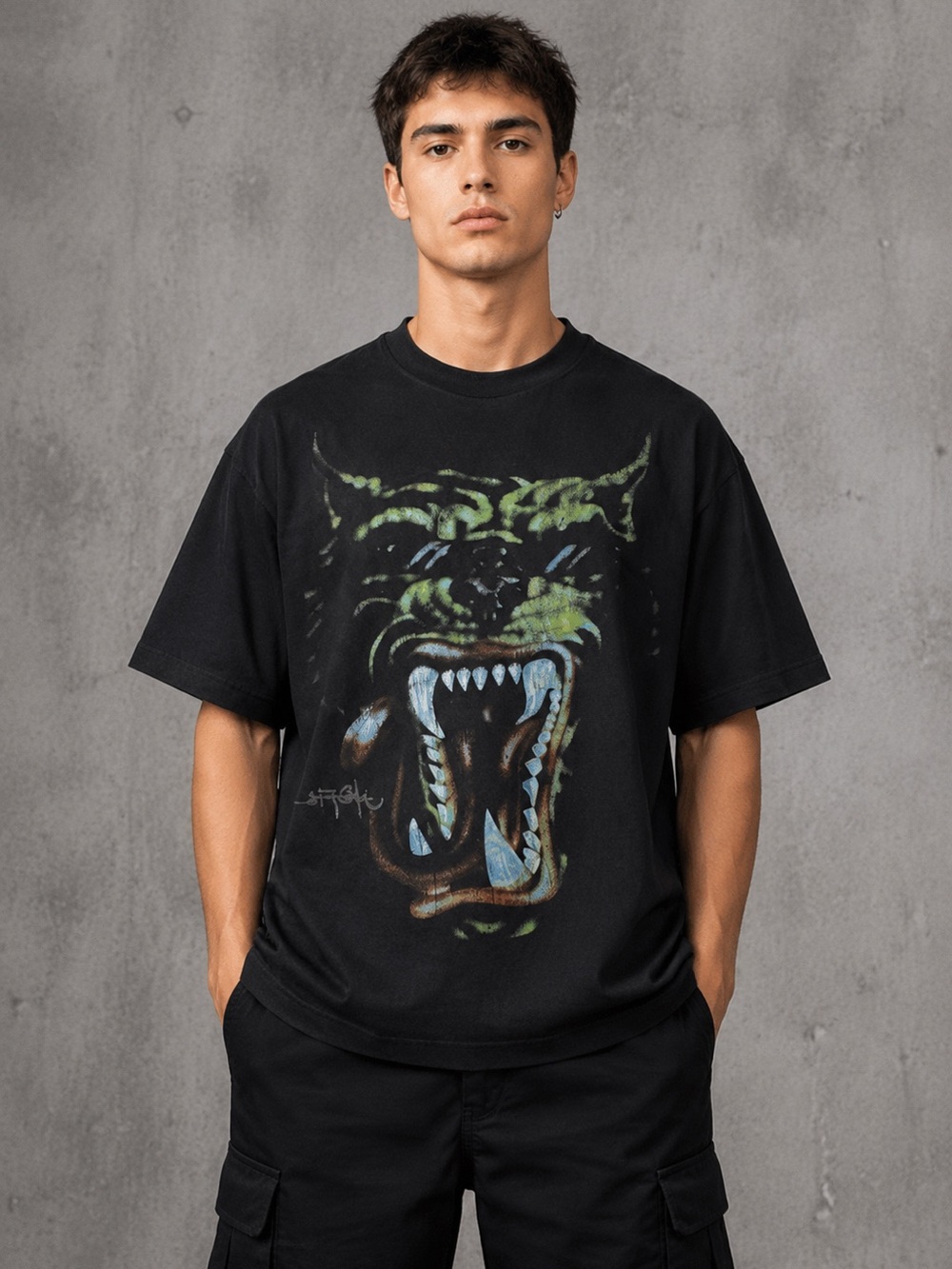 NWOT Travis Scott T-Shirt Men's XL Black Utopia Circus Tour Merch 2023 Graphic